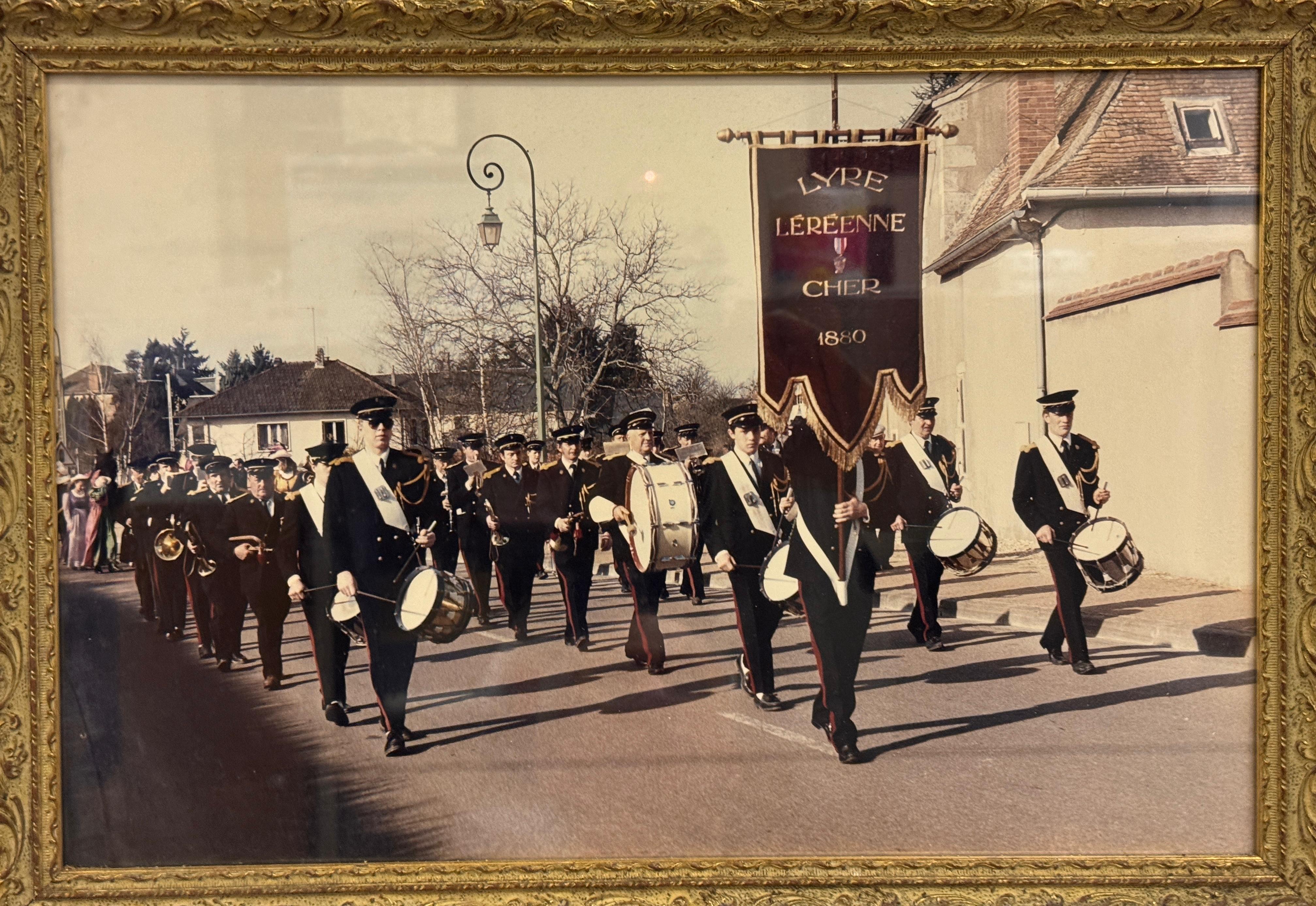 Défilé de La Lyre Léréenne, photo ancienne